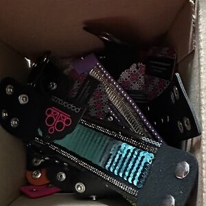 Poporazzi Sequin and Studded Keychains